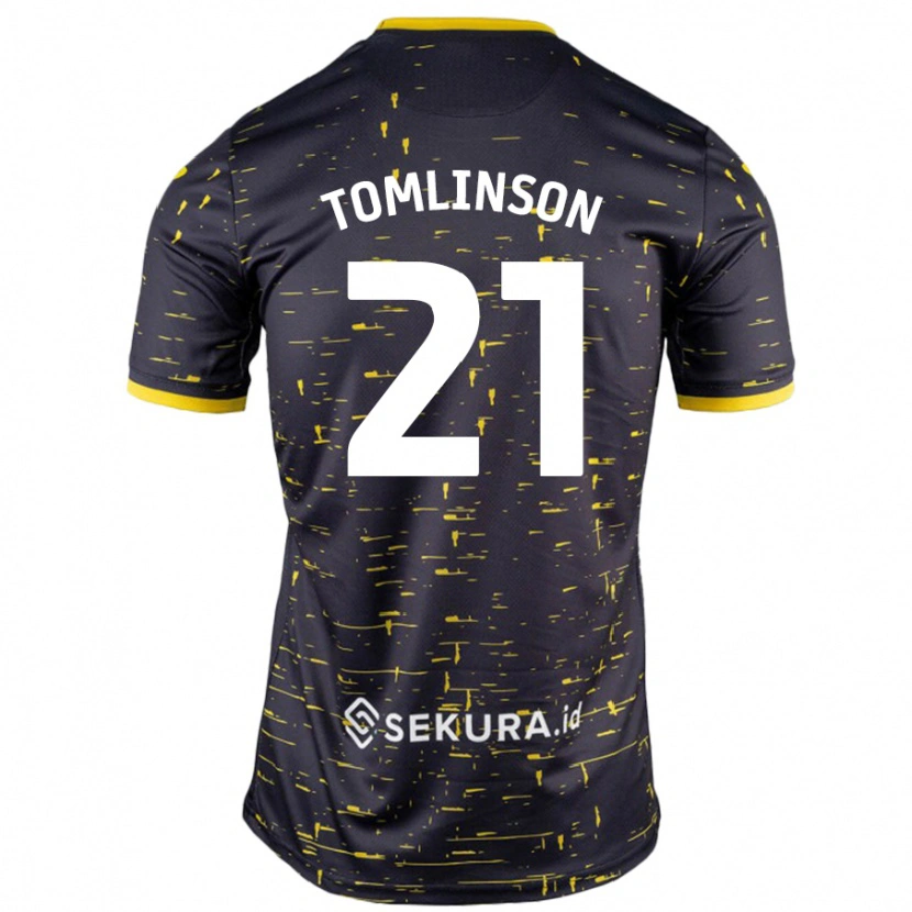 DanxenメンズLauren Tomlinson#21黒 黄アウェイシャツ2024/25ジャージーユニフォーム