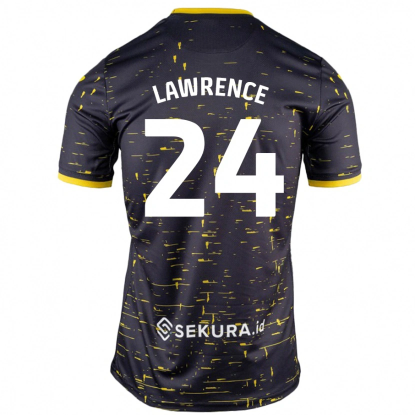 DanxenメンズRachel Lawrence#24黒 黄アウェイシャツ2024/25ジャージーユニフォーム