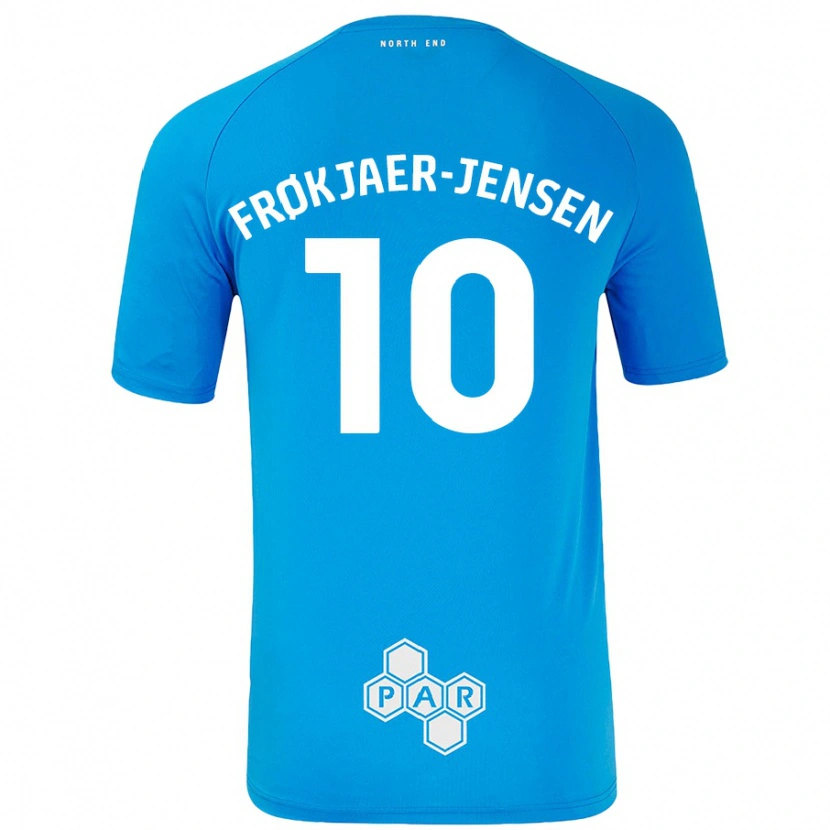 DanxenメンズMads Frøkjaer-Jensen#10スカイブルーアウェイシャツ2024/25ジャージーユニフォーム