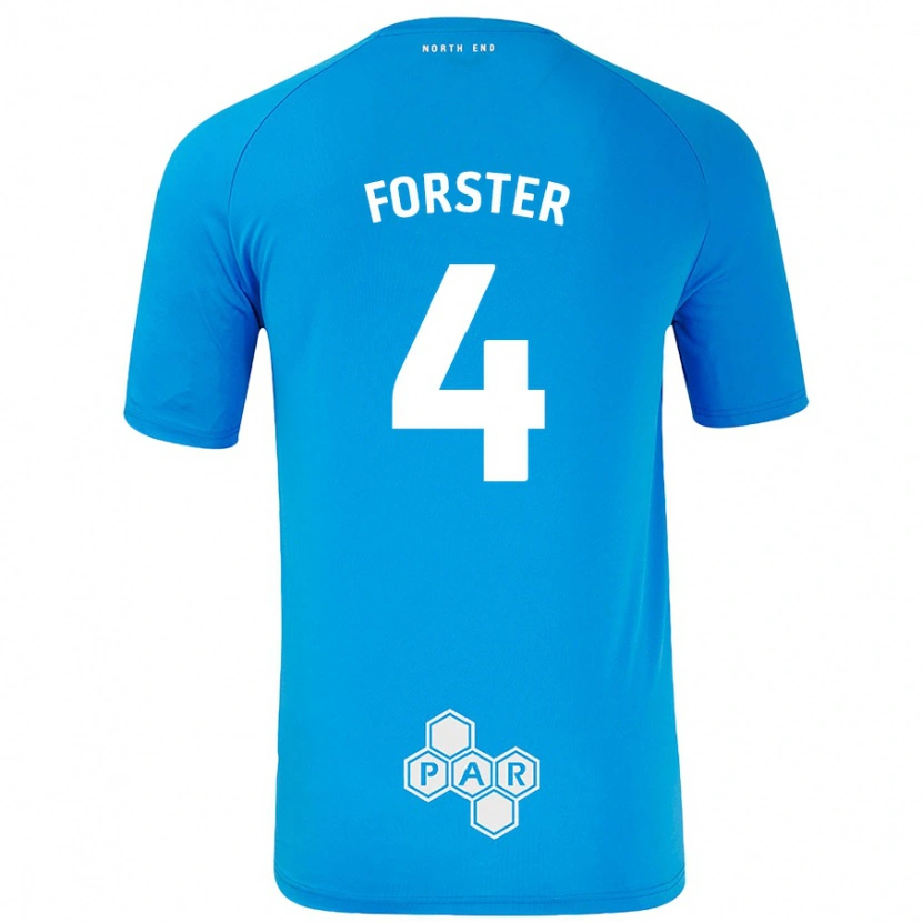 DanxenメンズHannah Forster#4スカイブルーアウェイシャツ2024/25ジャージーユニフォーム
