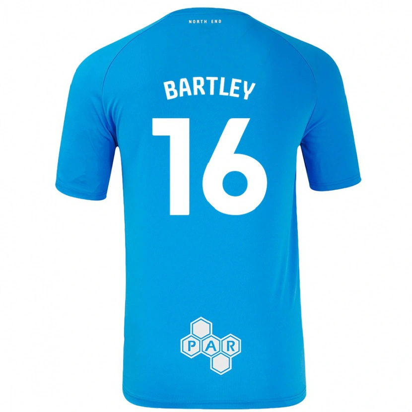 DanxenメンズMelanie Bartley#16スカイブルーアウェイシャツ2024/25ジャージーユニフォーム
