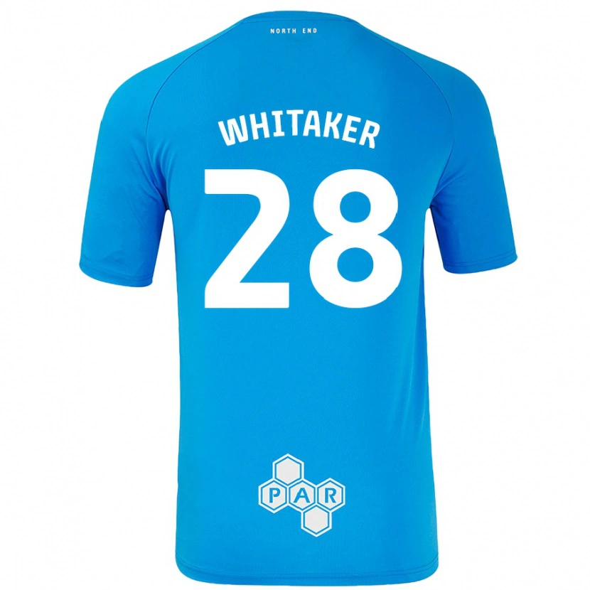 DanxenメンズEve Whitaker#28スカイブルーアウェイシャツ2024/25ジャージーユニフォーム