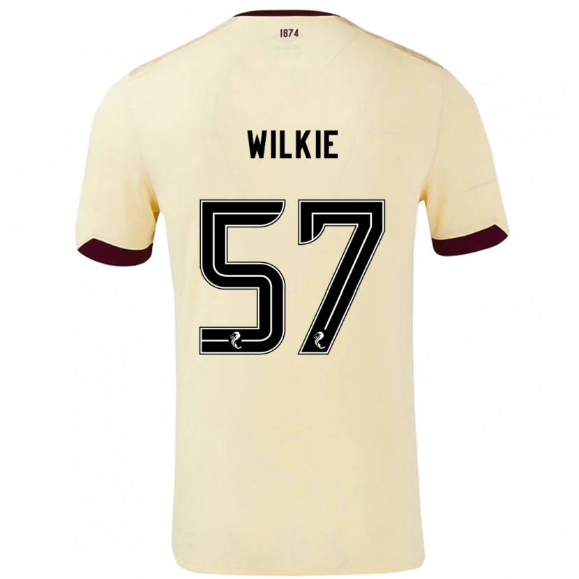 DanxenメンズCoupar Wilkie#57クリームバーガンディアウェイシャツ2024/25ジャージーユニフォーム