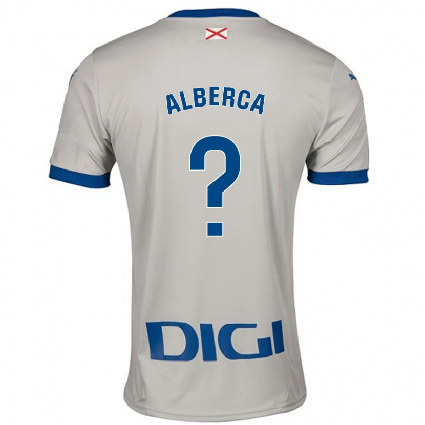 DanxenメンズIñaki Alberca#0ライトグレーアウェイシャツ2024/25ジャージーユニフォーム