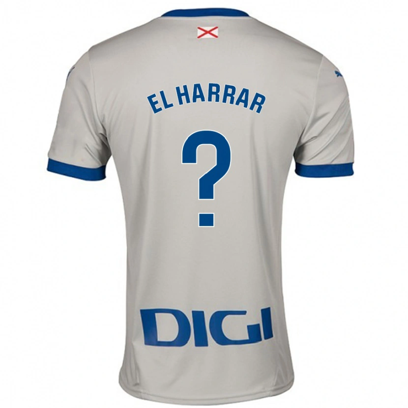 DanxenメンズMohamed El Harrar#0ライトグレーアウェイシャツ2024/25ジャージーユニフォーム