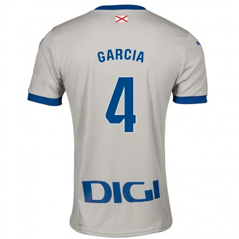 DanxenメンズPichi García#4ライトグレーアウェイシャツ2024/25ジャージーユニフォーム