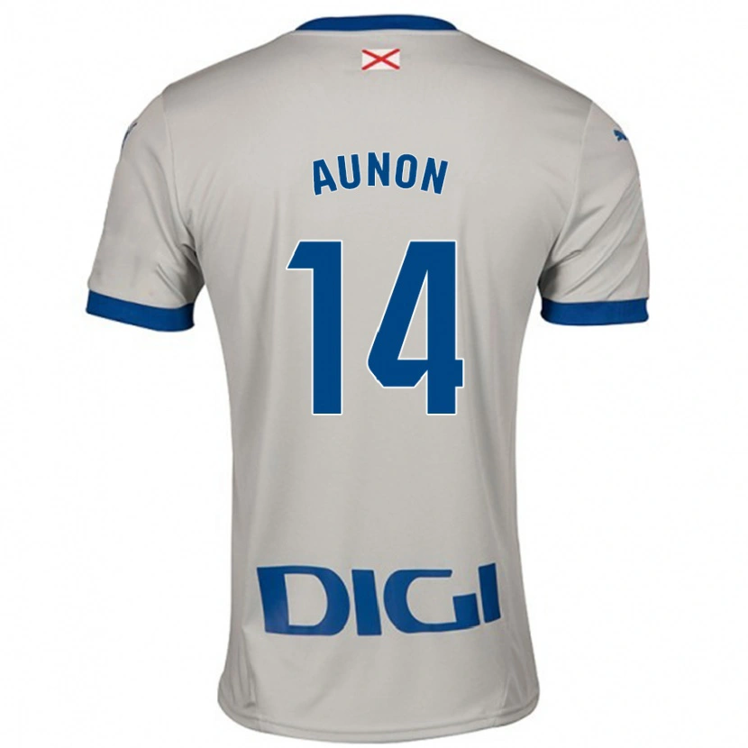 DanxenメンズCristina Auñón#14ライトグレーアウェイシャツ2024/25ジャージーユニフォーム