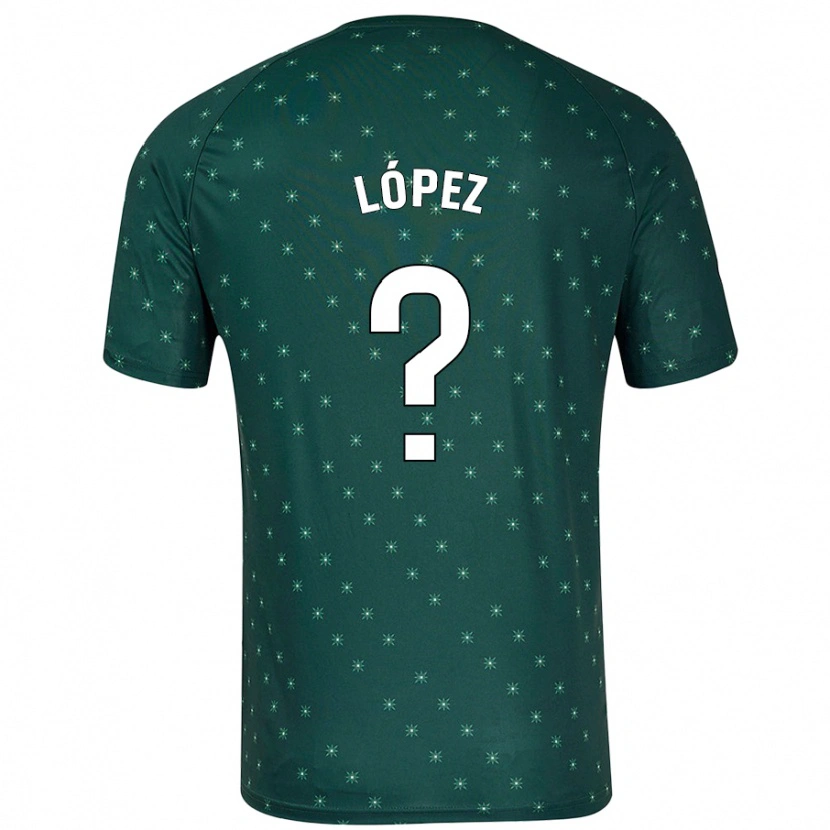 DanxenメンズJesús López#0ダークグリーンアウェイシャツ2024/25ジャージーユニフォーム