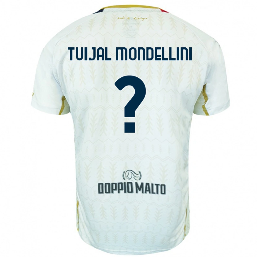 DanxenメンズLuca Tuijal Mondellini#0白アウェイシャツ2024/25ジャージーユニフォーム