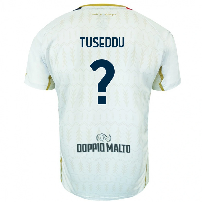 DanxenメンズAlessio Tuseddu#0白アウェイシャツ2024/25ジャージーユニフォーム