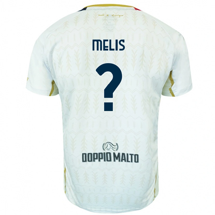 DanxenメンズGabriele Melis#0白アウェイシャツ2024/25ジャージーユニフォーム