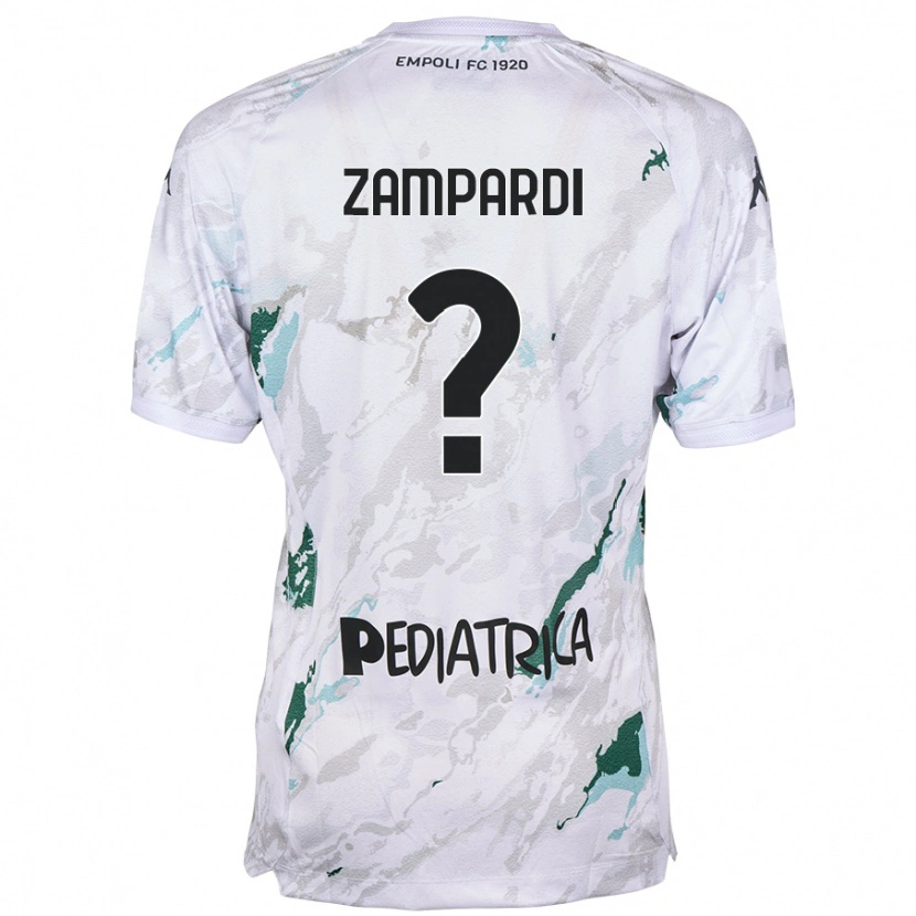 DanxenメンズGabriele Zampardi#0グレーアウェイシャツ2024/25ジャージーユニフォーム