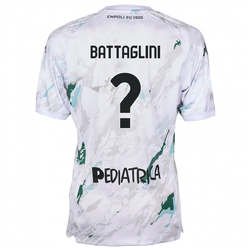 DanxenメンズPietro Battaglini#0グレーアウェイシャツ2024/25ジャージーユニフォーム