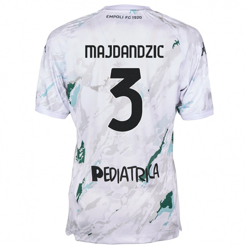 DanxenメンズPatrik Majdandzic#3グレーアウェイシャツ2024/25ジャージーユニフォーム