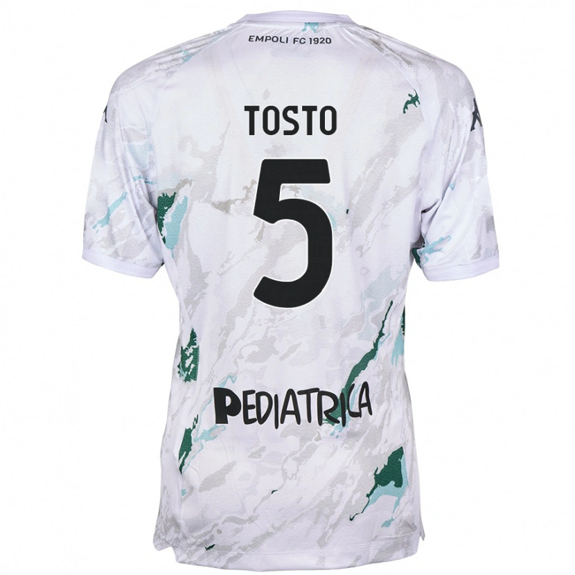 DanxenメンズLorenzo Tosto#5グレーアウェイシャツ2024/25ジャージーユニフォーム
