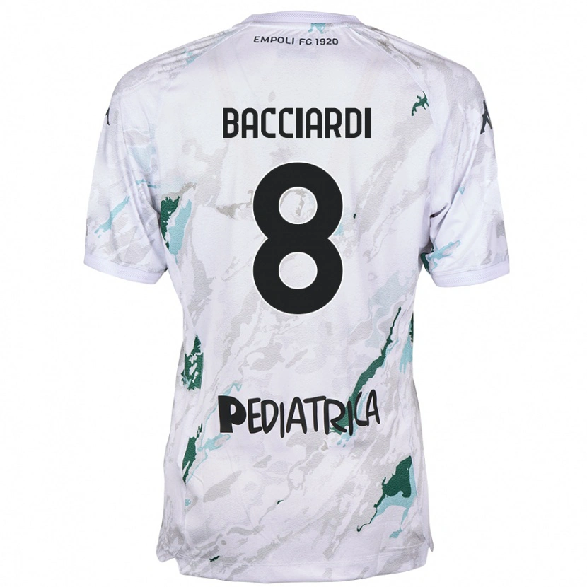 DanxenメンズAndrea Bacciardi#8グレーアウェイシャツ2024/25ジャージーユニフォーム