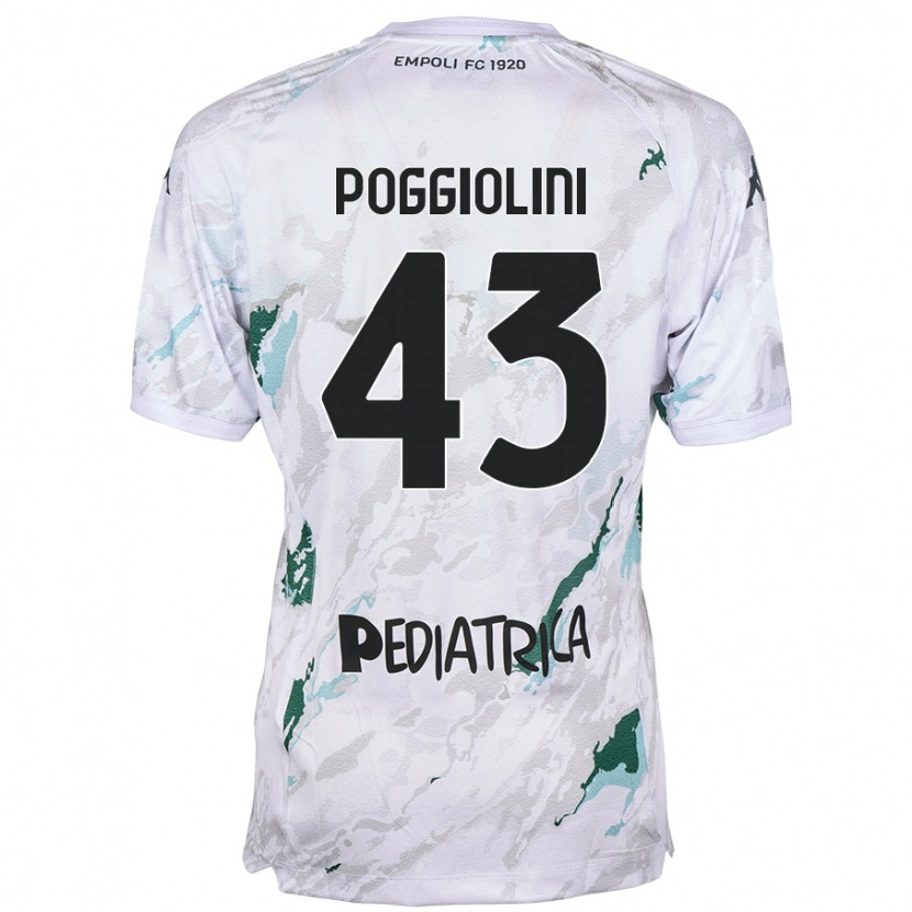 DanxenメンズDuccio Poggiolini#43グレーアウェイシャツ2024/25ジャージーユニフォーム