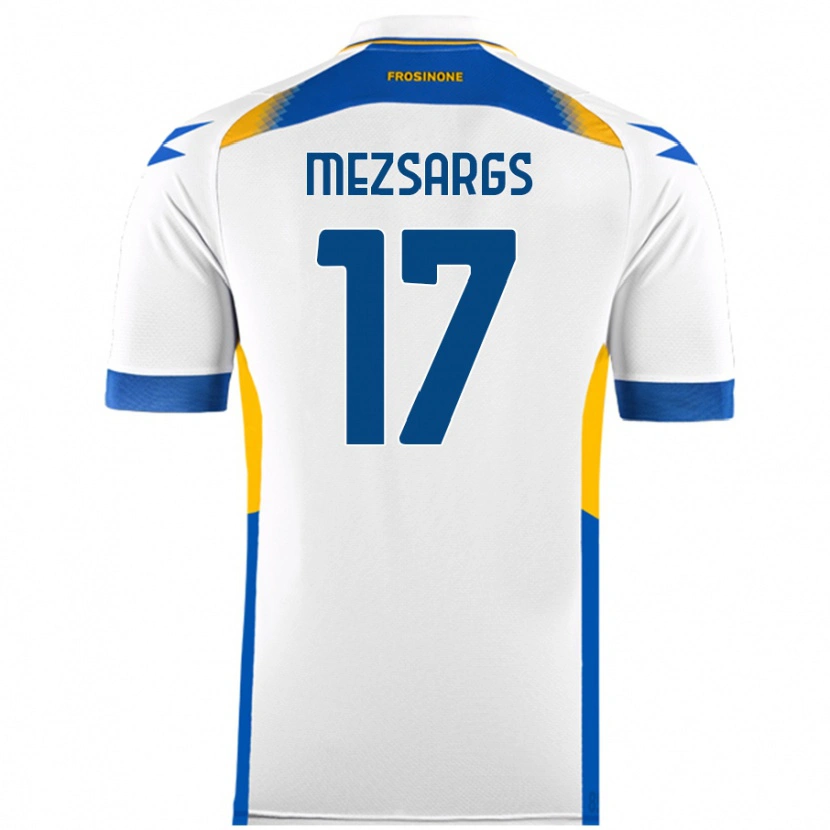 DanxenメンズKristians Mezsargs#17白アウェイシャツ2024/25ジャージーユニフォーム