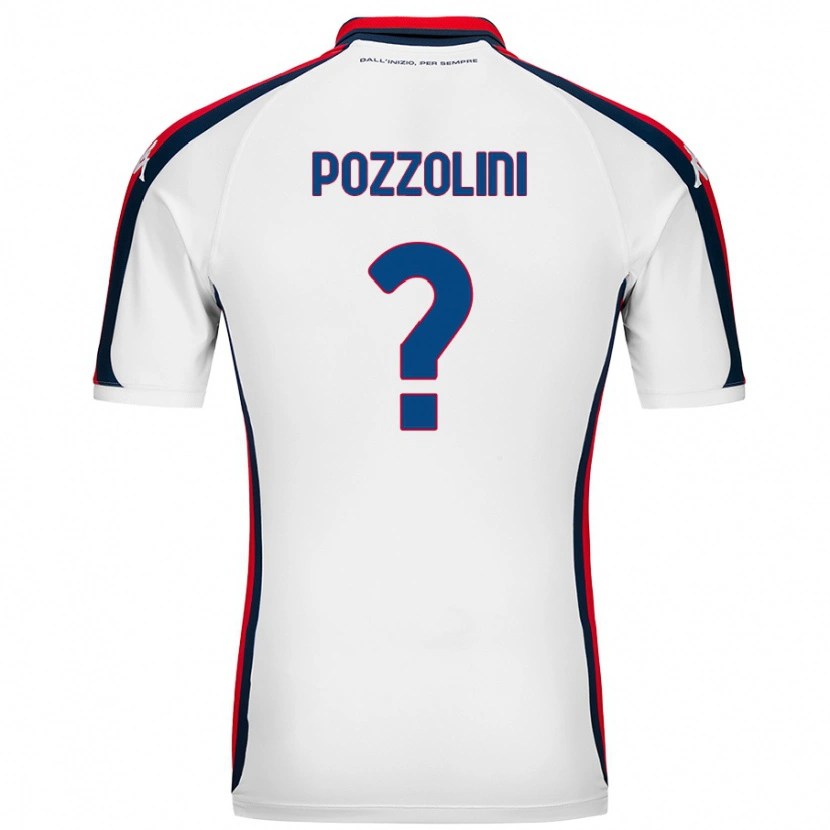 DanxenメンズAndrea Pozzolini#0白アウェイシャツ2024/25ジャージーユニフォーム