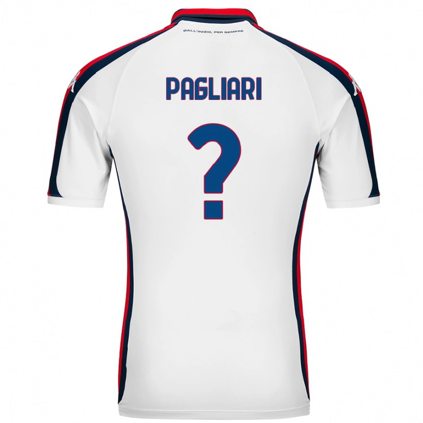 DanxenメンズAlessandro Pagliari#0白アウェイシャツ2024/25ジャージーユニフォーム