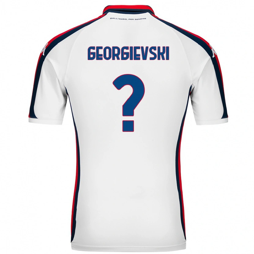 DanxenメンズToma Georgievski#0白アウェイシャツ2024/25ジャージーユニフォーム