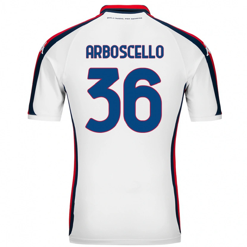 DanxenメンズRiccardo Arboscello#36白アウェイシャツ2024/25ジャージーユニフォーム