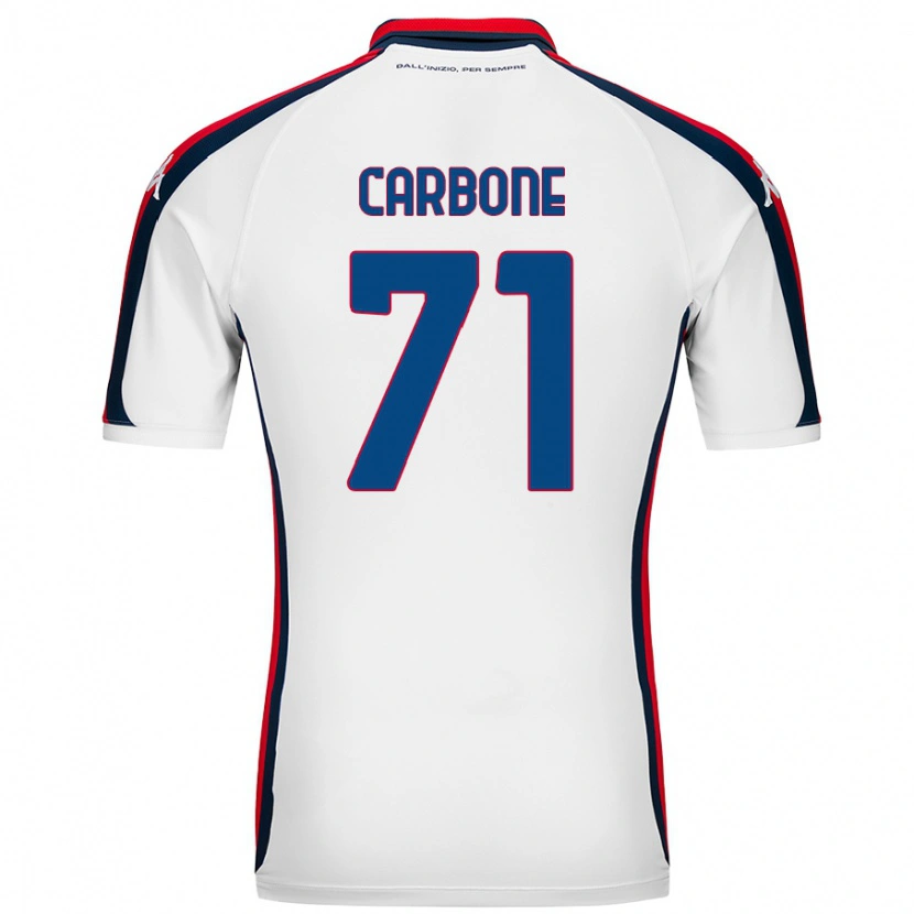 DanxenメンズFilippo Carbone#71白アウェイシャツ2024/25ジャージーユニフォーム