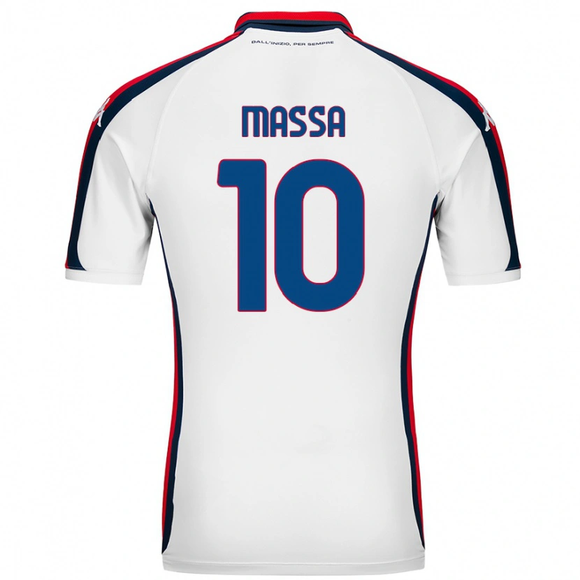 DanxenメンズAlessandra Massa#10白アウェイシャツ2024/25ジャージーユニフォーム