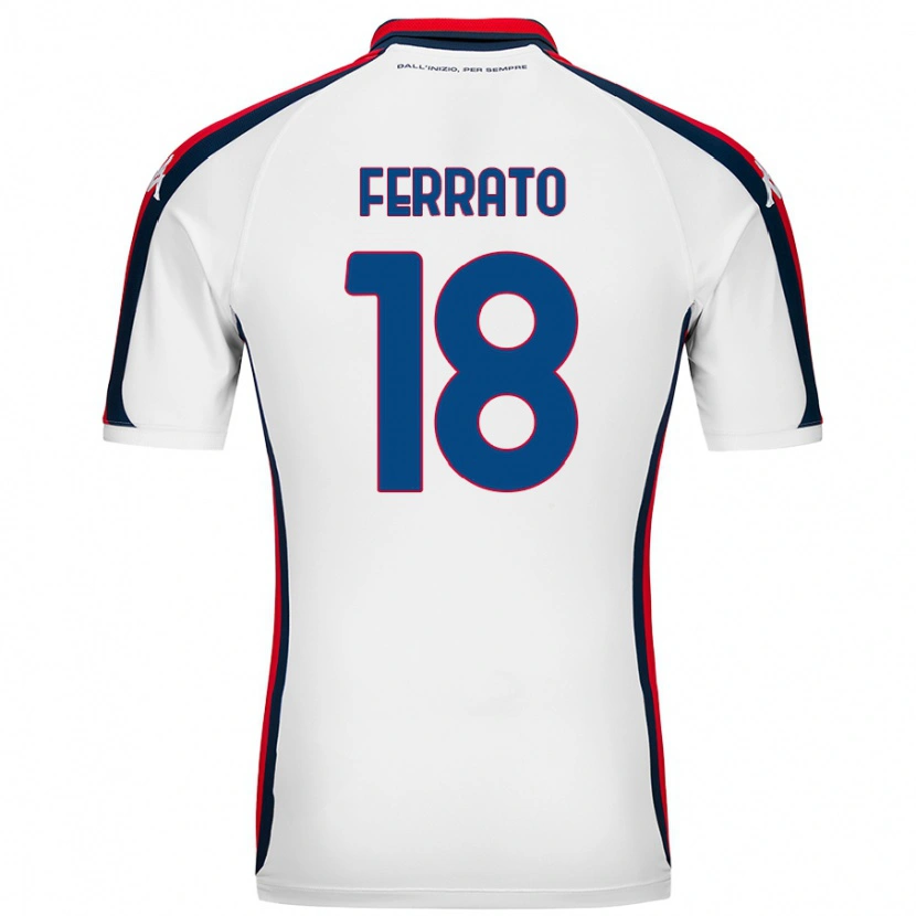 DanxenメンズClaudia Ferrato#18白アウェイシャツ2024/25ジャージーユニフォーム
