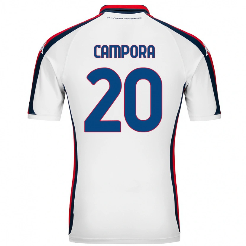 DanxenメンズAlice Campora#20白アウェイシャツ2024/25ジャージーユニフォーム