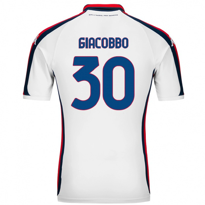 DanxenメンズGiulia Giacobbo#30白アウェイシャツ2024/25ジャージーユニフォーム
