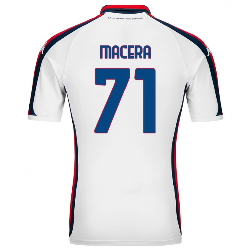 DanxenメンズMatilde Macera#71白アウェイシャツ2024/25ジャージーユニフォーム