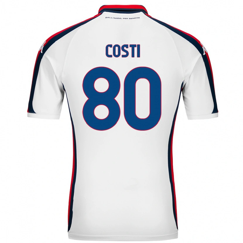 DanxenメンズFabiana Costi#80白アウェイシャツ2024/25ジャージーユニフォーム