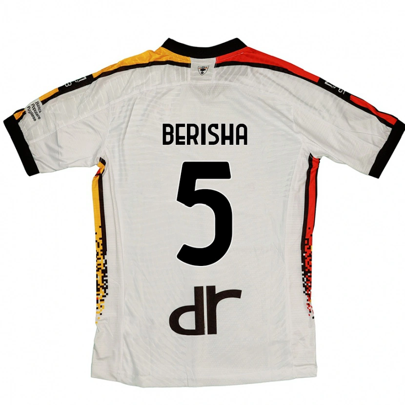 DanxenメンズMedon Berisha#5白 黒アウェイシャツ2024/25ジャージーユニフォーム