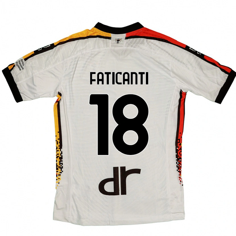 DanxenメンズGiacomo Faticanti#18白 黒アウェイシャツ2024/25ジャージーユニフォーム