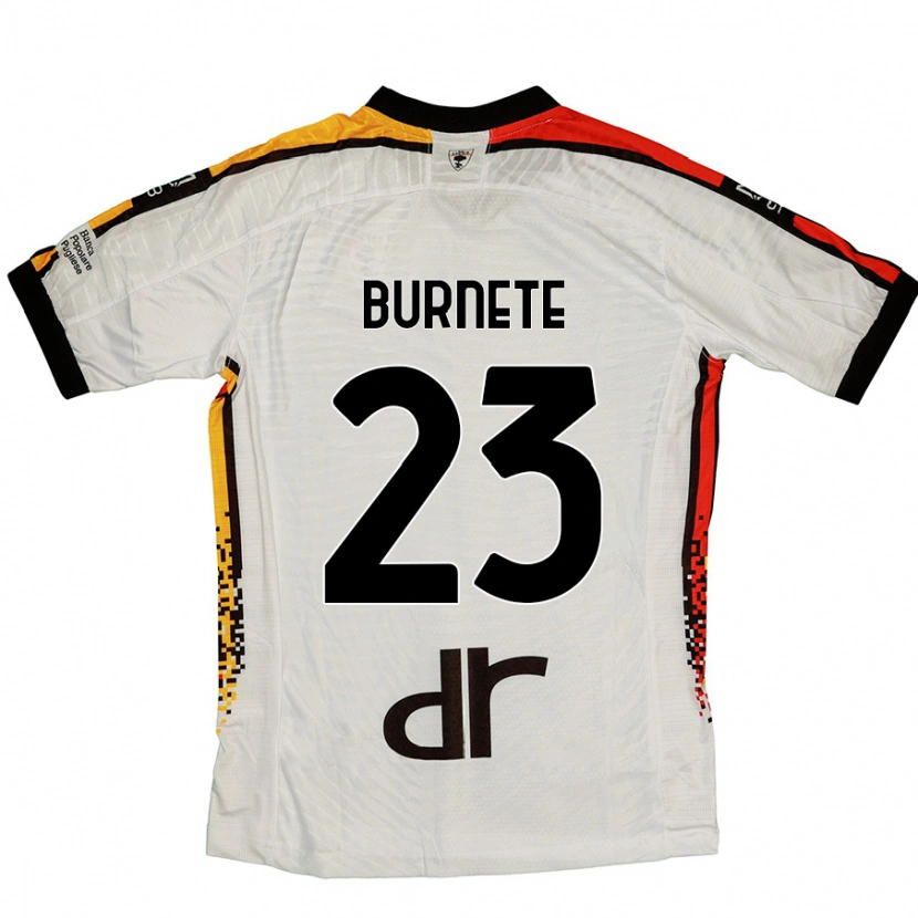 DanxenメンズRareș Burnete#23白 黒アウェイシャツ2024/25ジャージーユニフォーム
