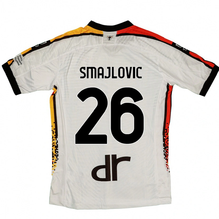 DanxenメンズZinedin Smajlovic#26白 黒アウェイシャツ2024/25ジャージーユニフォーム