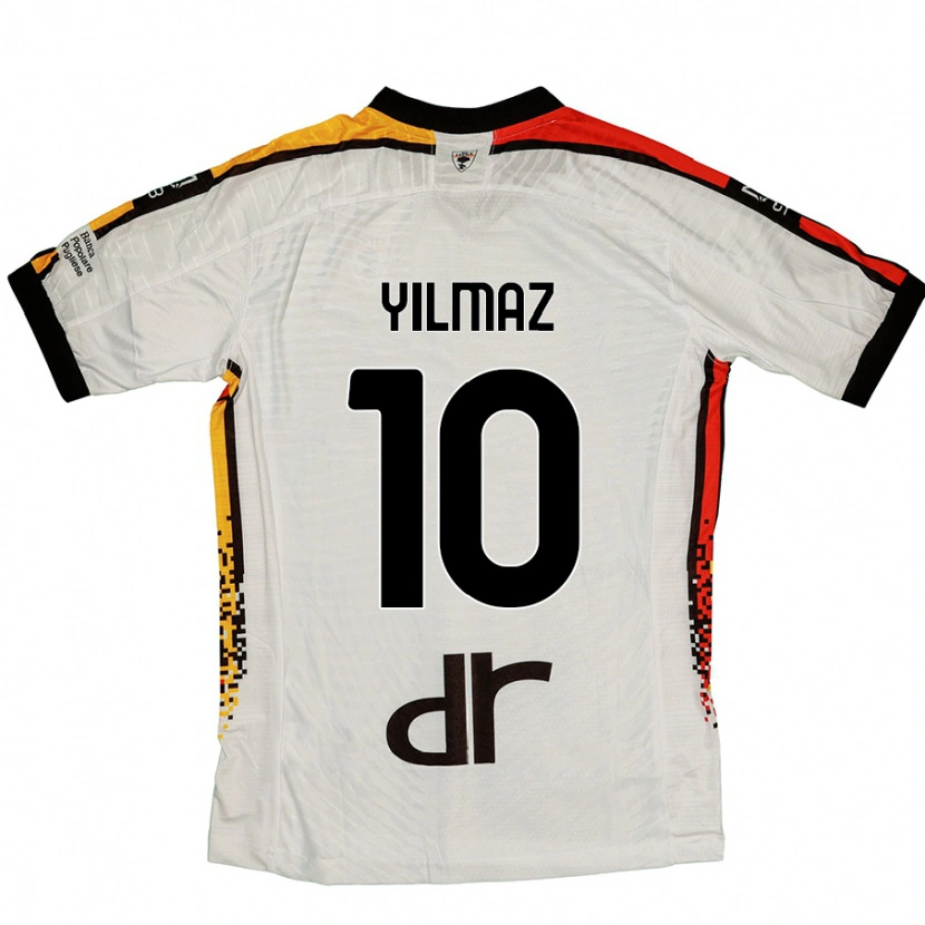DanxenメンズEnes Yilmaz#10白 黒アウェイシャツ2024/25ジャージーユニフォーム