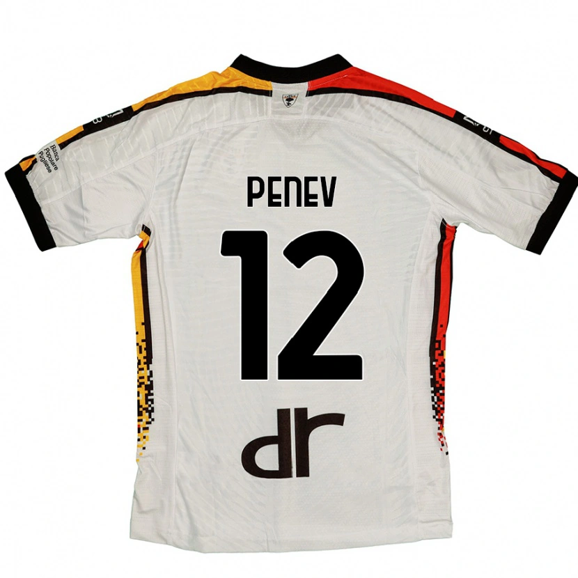 DanxenメンズPlamen Penev#12白 黒アウェイシャツ2024/25ジャージーユニフォーム
