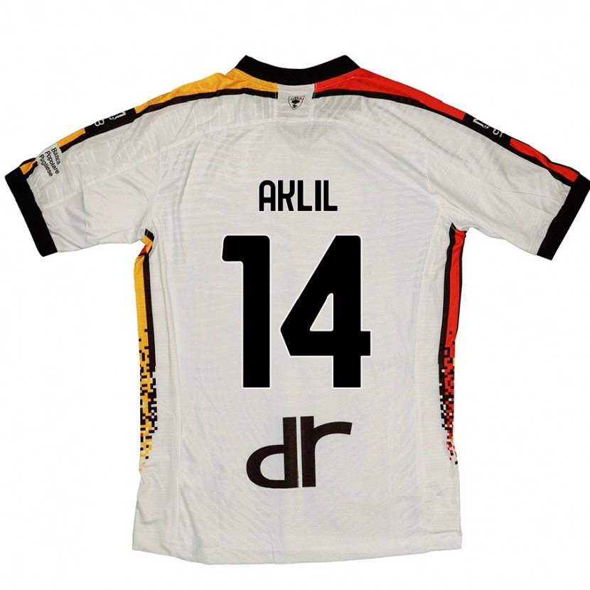 DanxenメンズLino Aklil#14白 黒アウェイシャツ2024/25ジャージーユニフォーム