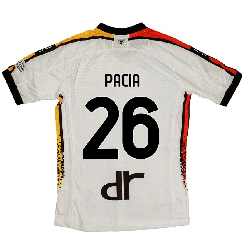 DanxenメンズFabiano Pacia#26白 黒アウェイシャツ2024/25ジャージーユニフォーム
