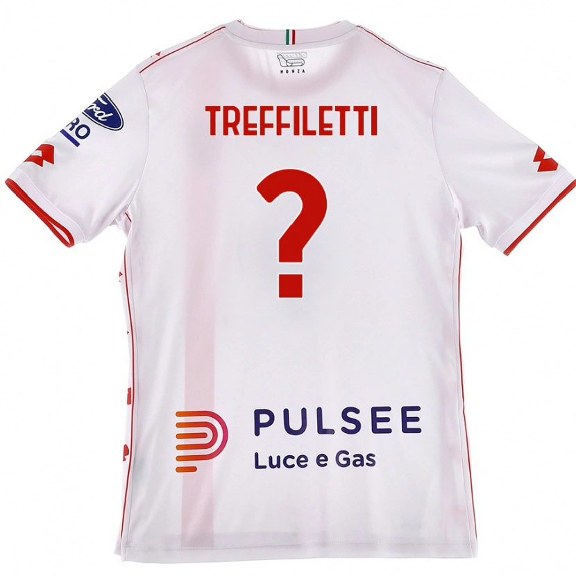 DanxenメンズDanilo Treffiletti#0白 赤アウェイシャツ2024/25ジャージーユニフォーム