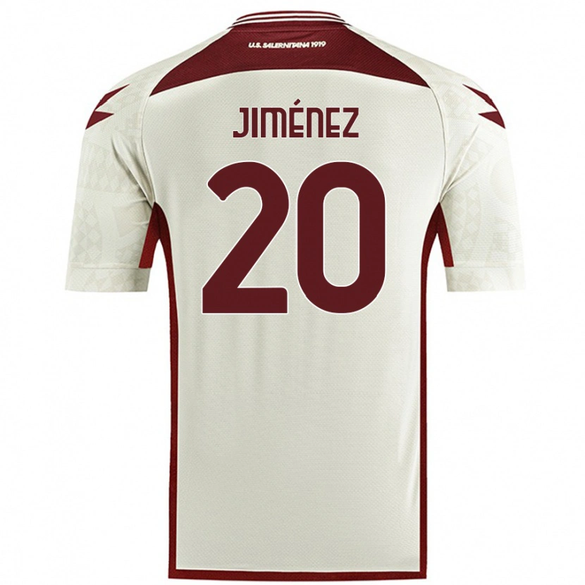 Danxenメンズカレブ・ジョエル・ヒメネス・カスティーロ#20クリームカラーアウェイシャツ2024/25ジャージーユニフォーム