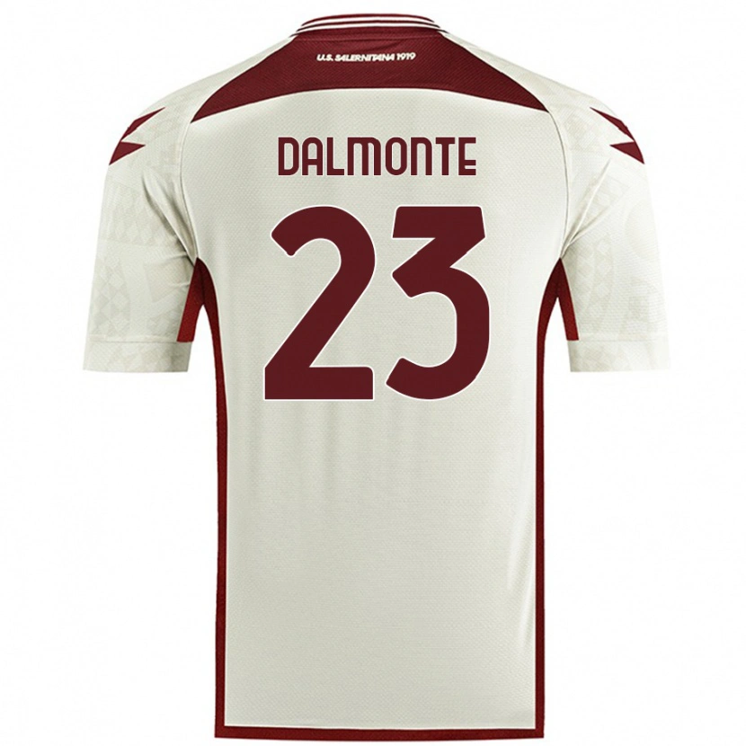 DanxenメンズNicola Dalmonte#23クリームカラーアウェイシャツ2024/25ジャージーユニフォーム