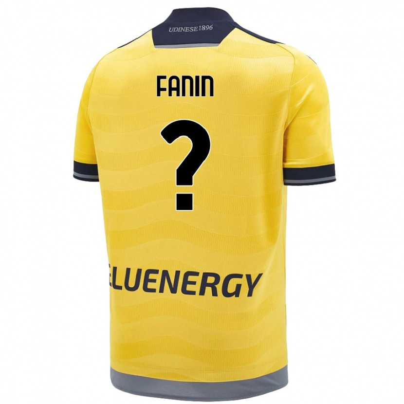DanxenメンズAlessandro Fanin#0ゴールデンアウェイシャツ2024/25ジャージーユニフォーム