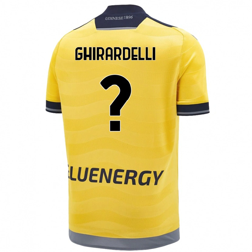 DanxenメンズDavide Ghirardelli#0ゴールデンアウェイシャツ2024/25ジャージーユニフォーム