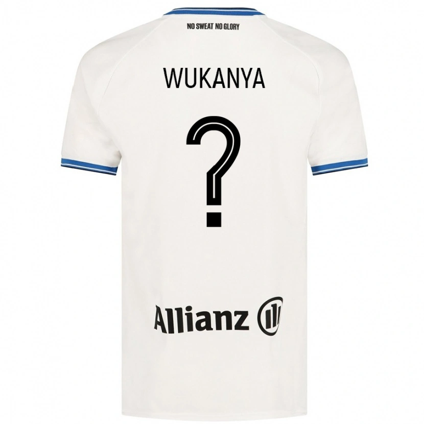 DanxenメンズStéphane Wukanya#0白アウェイシャツ2024/25ジャージーユニフォーム