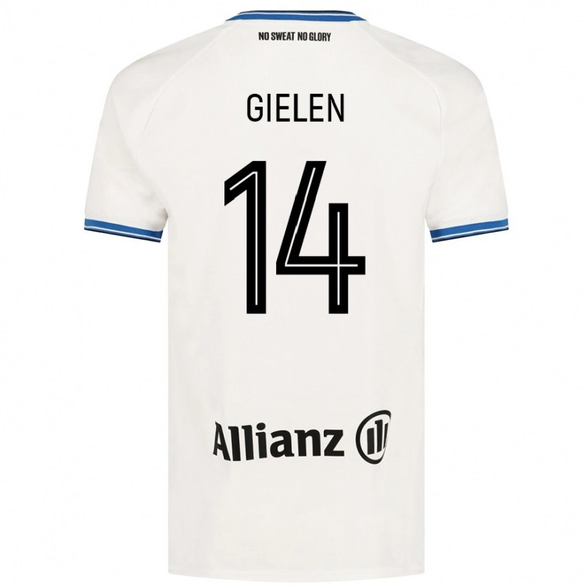 DanxenメンズSterre Gielen#14白アウェイシャツ2024/25ジャージーユニフォーム