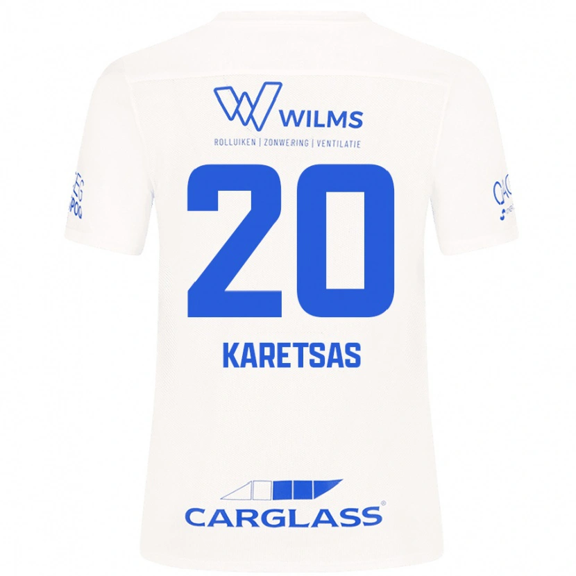 DanxenメンズKonstantinos Karetsas#20白アウェイシャツ2024/25ジャージーユニフォーム