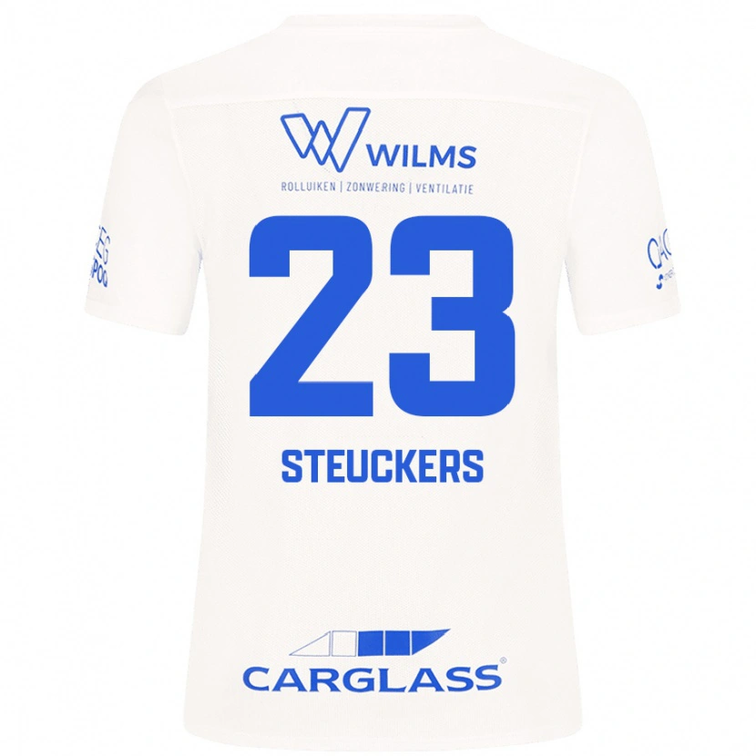 DanxenメンズJarne Steuckers#23白アウェイシャツ2024/25ジャージーユニフォーム